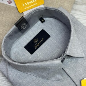 s squere imported linen shirt