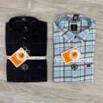 logoff cotton oxford checks shirt