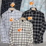 logoff cotton oxford checks shirt