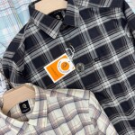 logoff cotton oxford checks shirt