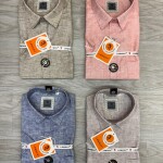 Logoff Half Sleeve linen Shirt