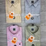 Logoff Half Sleeve linen Shirt