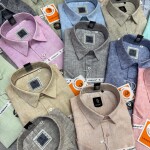 Logoff Half Sleeve linen Shirt