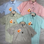 Logoff Half Sleeve linen Shirt