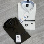 logoff cotton linen dobby shirt