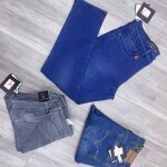 black letter jeans pant