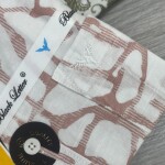 black letter linen printed shirt