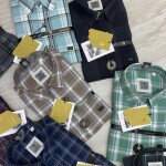 LOGOFF COTTON TWILL CHECKS SHIRT