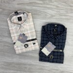 logoff half sleeve cotton oxford checks shirt