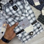 logoff half sleeve cotton oxford checks shirt