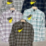 logoff cotton oxford checks shirt