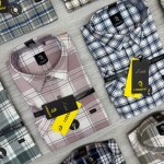logoff cotton oxford  half sleeve checks shirt