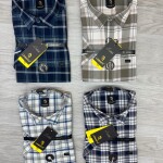 logoff cotton oxford  half sleeve checks shirt