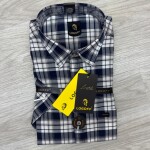 logoff cotton oxford  half sleeve checks shirt