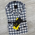 logoff cotton oxford  half sleeve checks shirt