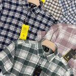 logoff cotton oxford  half sleeve checks shirt