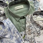 black letter half sleeve cotton linen printed shirt