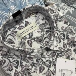 black letter half sleeve cotton linen printed shirt