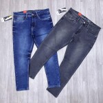 black letter jeans pant