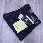 black letter jeans pant
