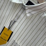 black letter cotton linen shirt