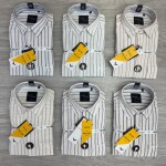 black letter cotton linen shirt