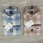 logoff cotton oxford checks shirt
