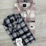 logoff cotton oxford checks shirt