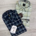 logoff cotton oxford checks shirt