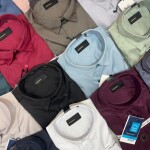 word wale imported satin shirt