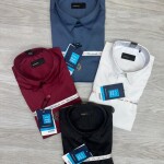 word wale imported satin shirt