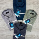 word wale imported satin shirt