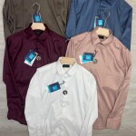 word wale imported satin shirt