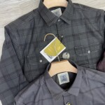 LOGOFF COTTON TWILL CHECKS SHIRT