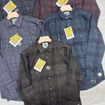 LOGOFF COTTON TWILL CHECKS SHIRT