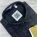 LOGOFF COTTON TWILL CHECKS SHIRT