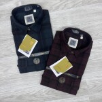 LOGOFF COTTON TWILL CHECKS SHIRT