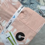 black letter cotton linen printed shirt