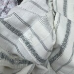 black letter cotton linen printed shirt