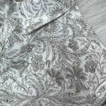 black letter cotton linen printed shirt