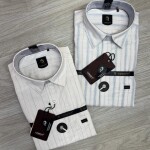 logoff linen stripes shirt