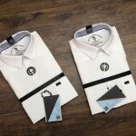 logoff cotton oxford white shirt