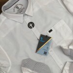 logoff cotton oxford white shirt
