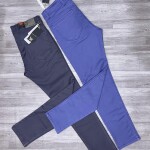 black letter color jeans pant