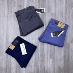 black letter color jeans pant