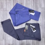 black letter color jeans pant