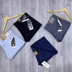 black letter color jeans pant