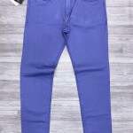 black letter color jeans pant