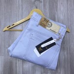 black letter color jeans pant