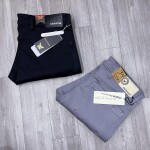 black letter color jeans pant